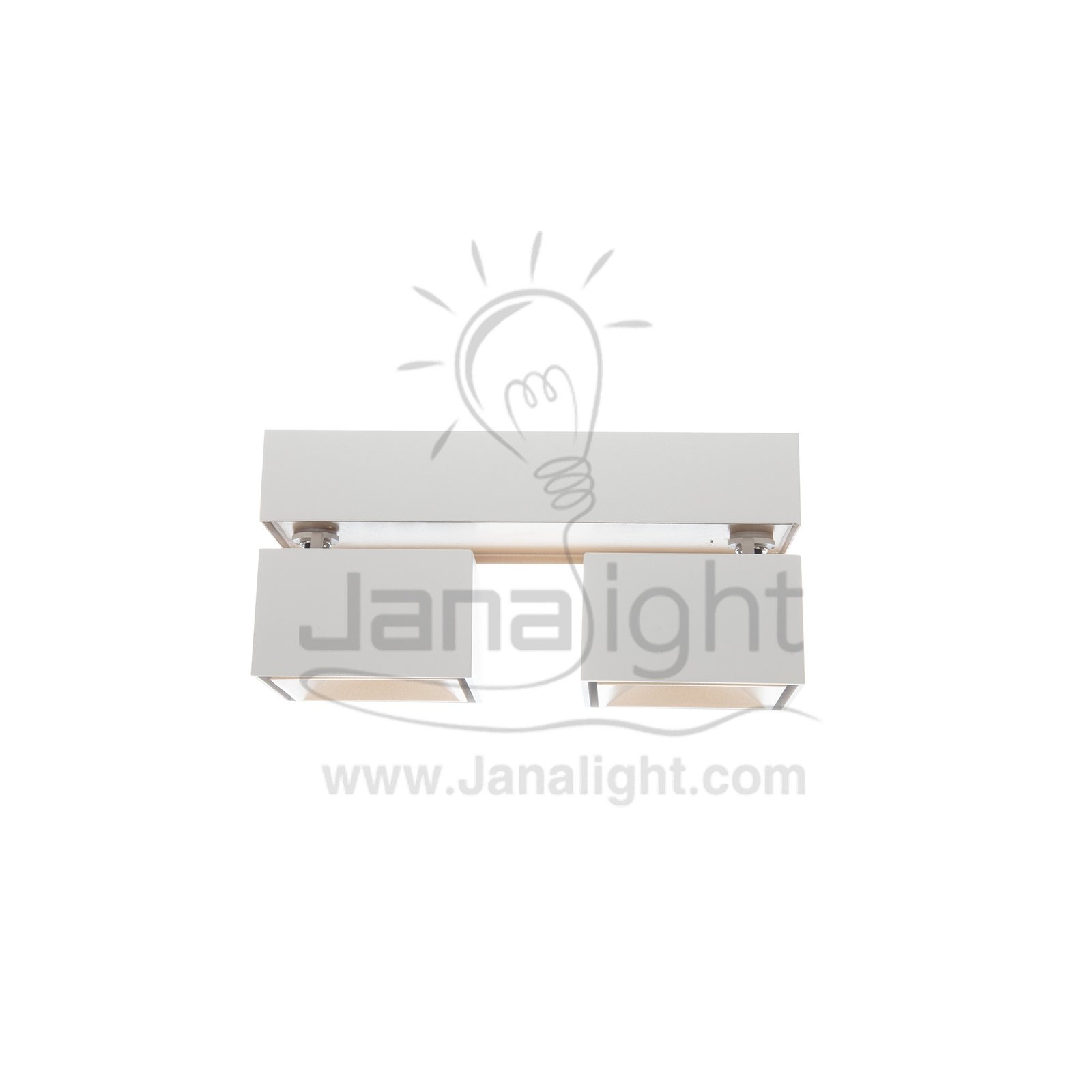 سبوت لايت سلندر 24 وات مجوز ابيض cylinder downlight frame Square Double white- Champagne worm 24w